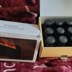 Flame Aromatherapy Machine with Essential Oils